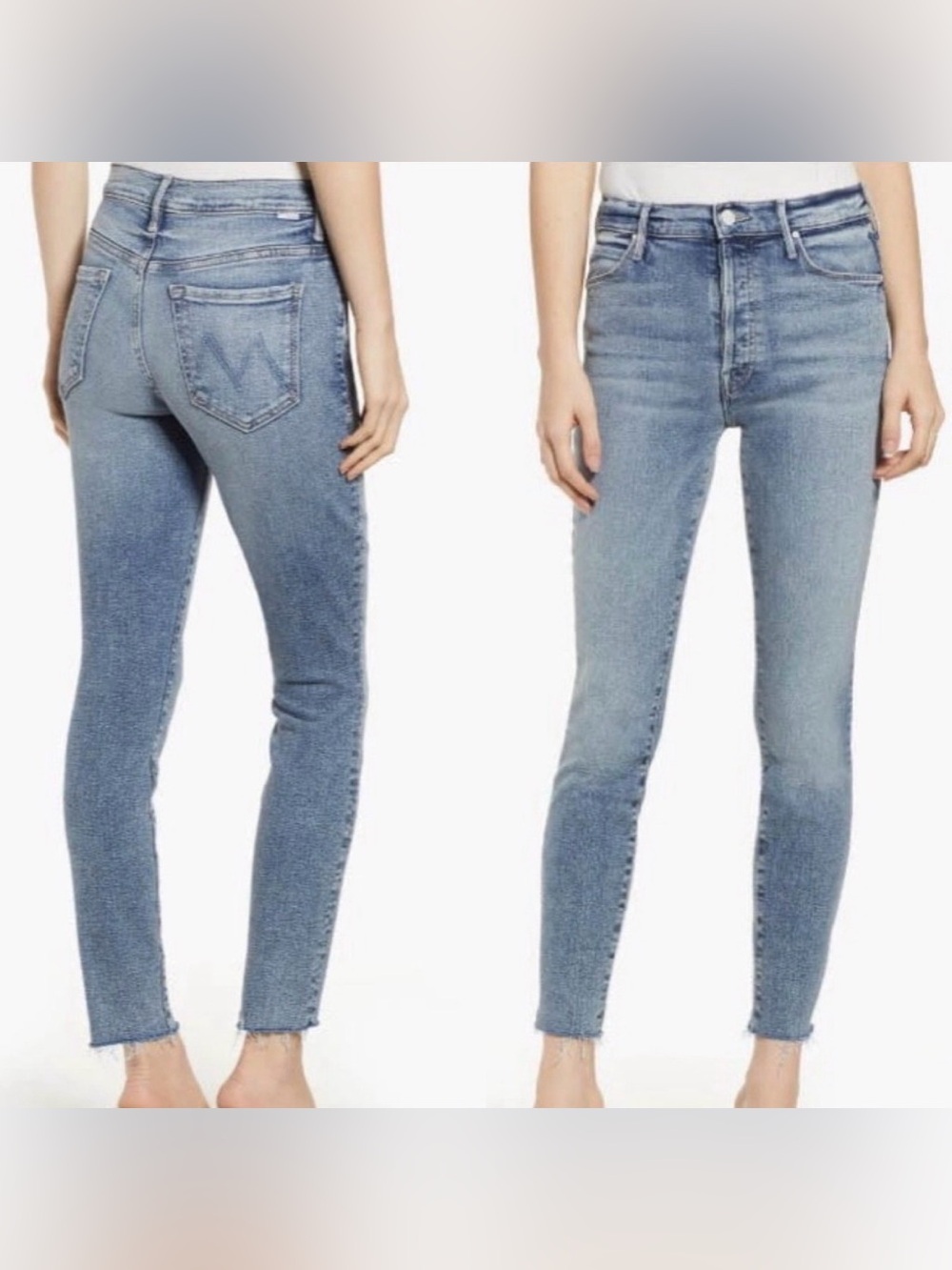 Mother The Stunner Ankle Fray Jeans in Whiplash - Size 25